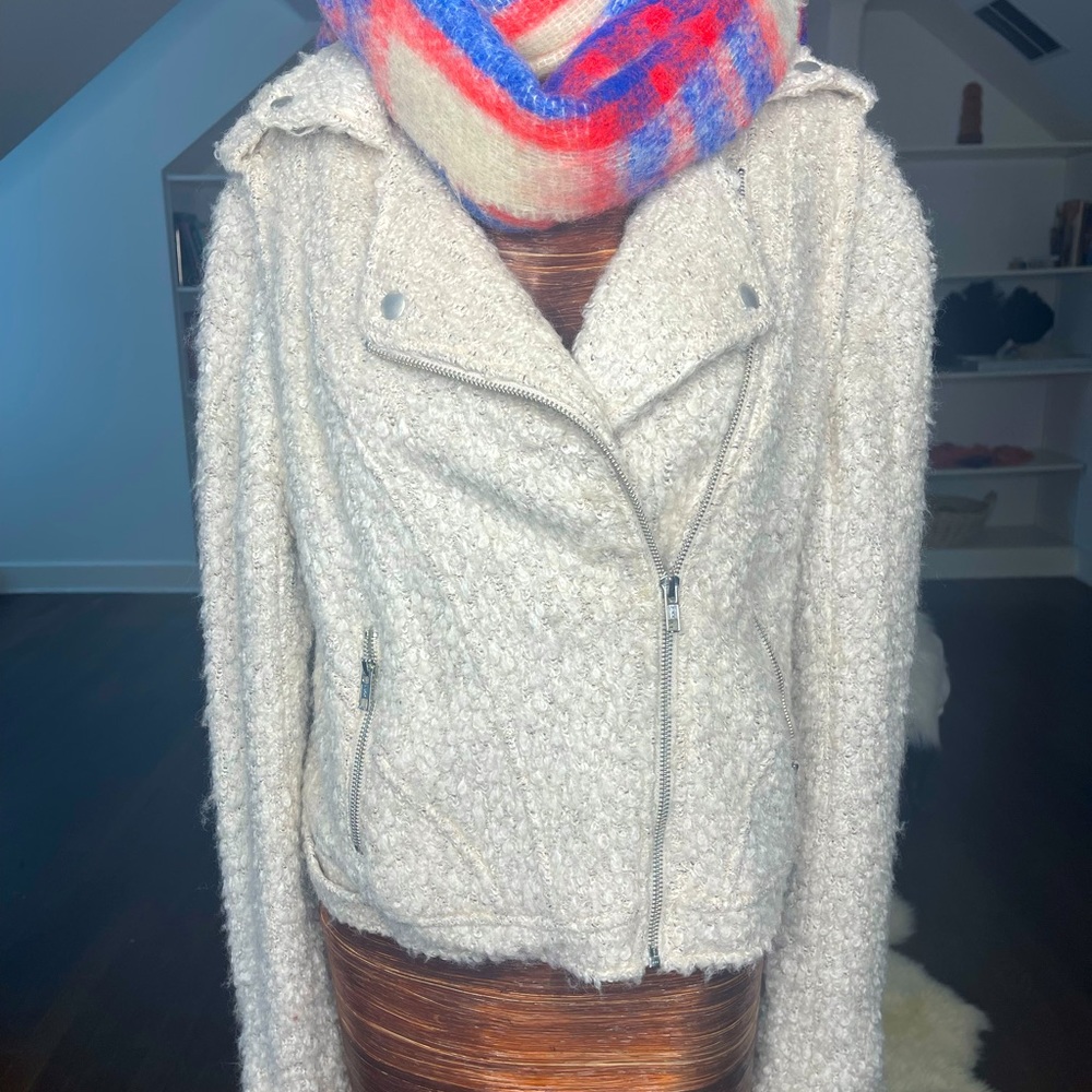 Biker sweater jacket